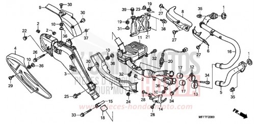 EXHAUST MUFFLER XL700VAB de 2011